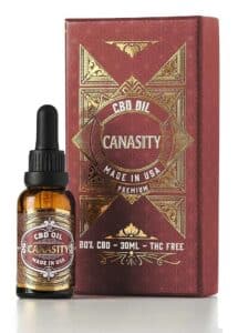 Canasity CBD Oil 20% — 2000 mg broad-spectrum, bottle and box