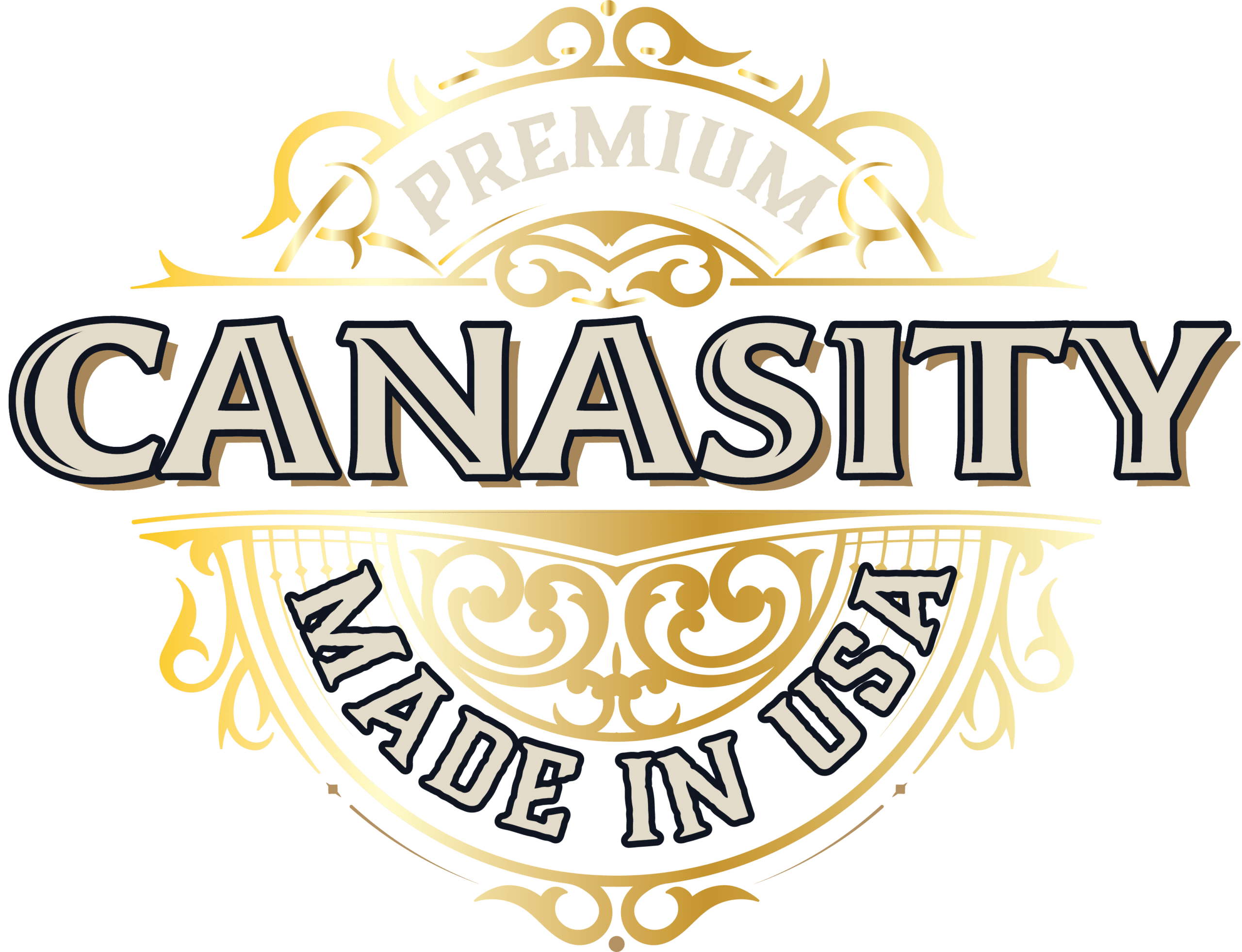 Canasity ornate gold emblem